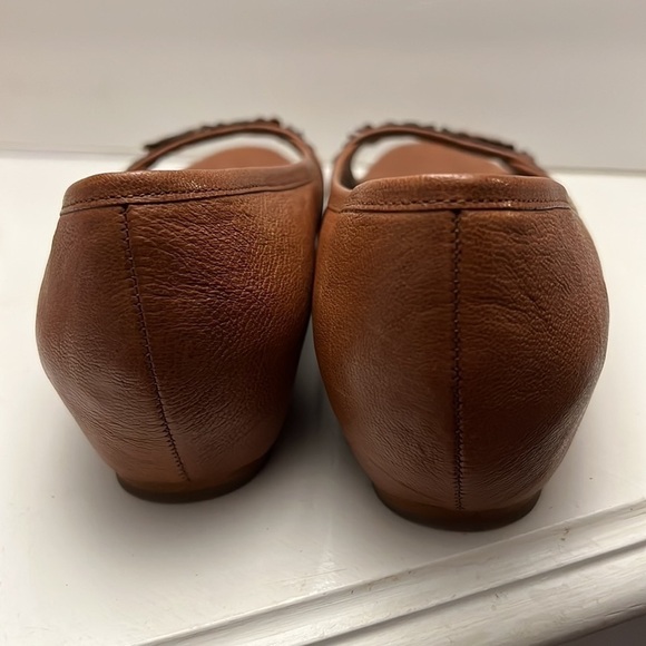 FOSSIL Open Toe Vegan Leather Shoes with Applied Flowers Size 7 - Picture 4 of 9